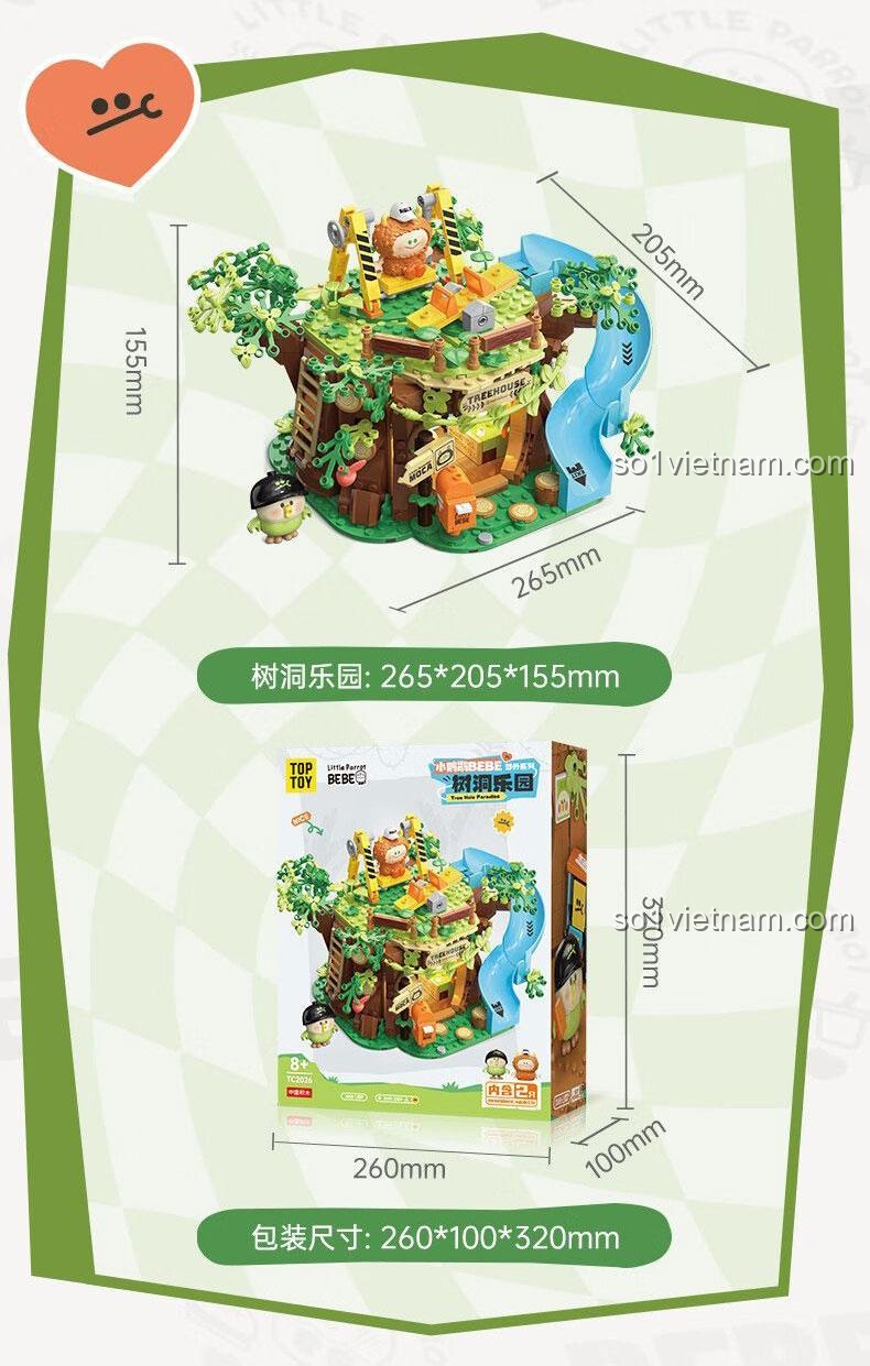 Minifigure lớn đi kèm bộ lắp ghép Cối Xay Gió Nhỏ TOP TOY TC2028
