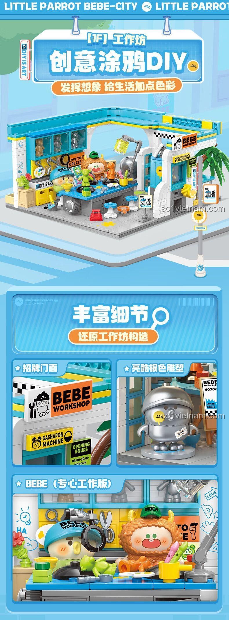 Minifigure đi kèm Trà Quán BEBE TC2052