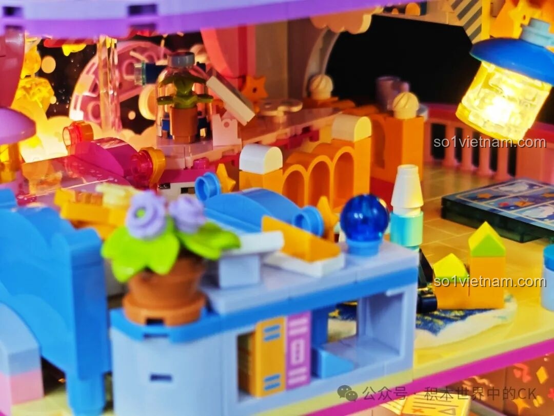 Chi tiết máy làm bánh quy trái tim vàng trong mô hình TOP TOY TC2069