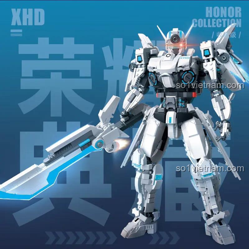 Mô hình Hạ Hầu Đôn Vô Cực Cuồng Phong TC2407 của TOP TOY - nhìn từ bên cạnh