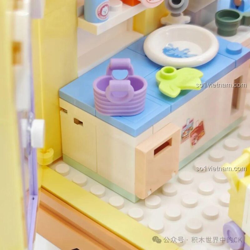Mô hình ZANMANG LOOPY: Beauty Diary của TOP TOY với đèn LED, nhân vật và phụ kiện làm tóc, trang điểm, tắm rửa
