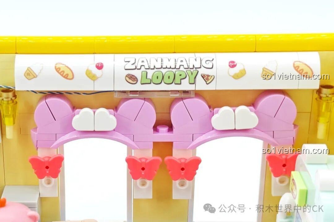 Mô hình ZANMANG LOOPY: Beauty Diary của TOP TOY với đèn LED, nhân vật và phụ kiện làm tóc, trang điểm