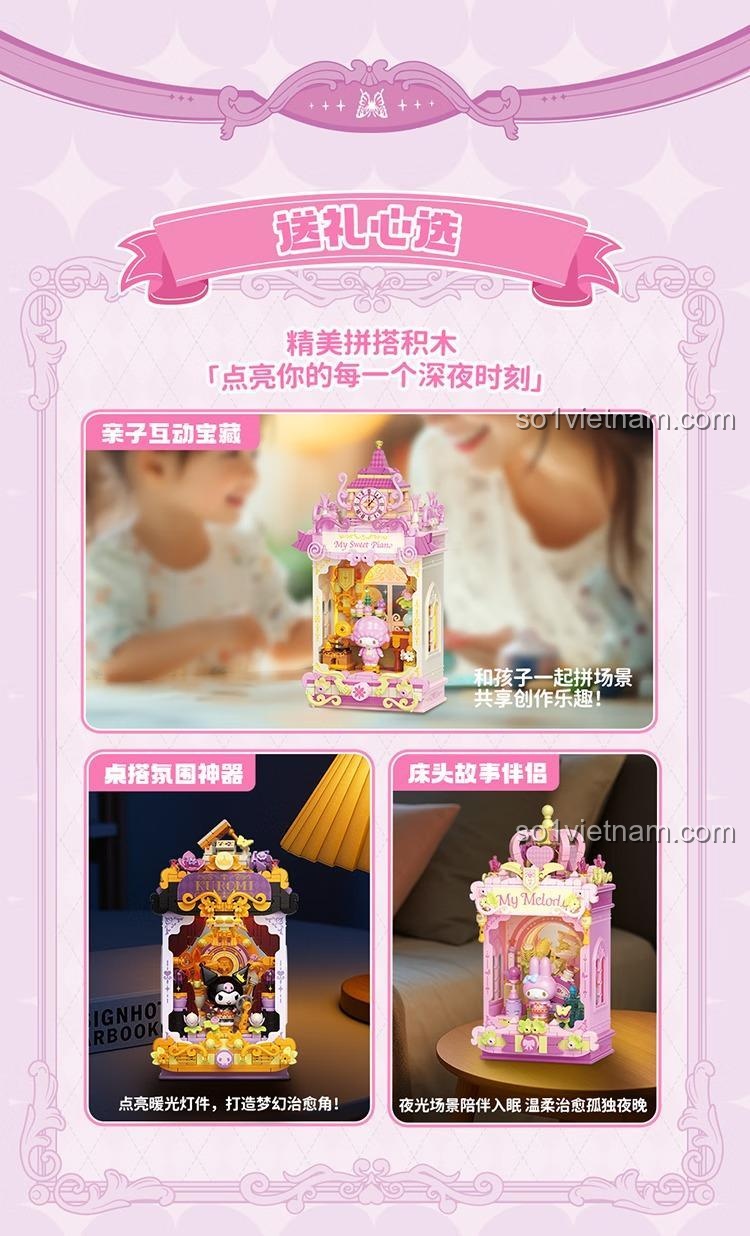 Gợi ý quà tặng bộ lắp ghép Bé Piano Ngọt Ngào TOP TOY TC3112, đồ chơi Sanrio My Sweet Piano cho bé gái 8 tuổi dịp sinh nhật, giá tốt