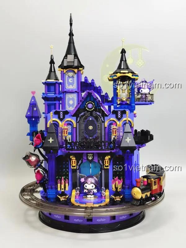 Ảnh review từ người dùng về bộ lắp ghép Lâu đài Kuromi TOP TOY TC3201, cho thấy mô hình thực tế rất đẹp.