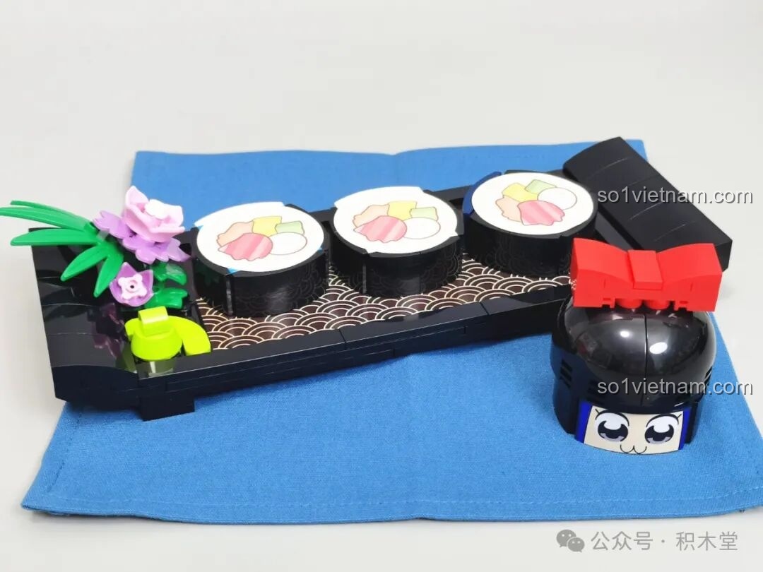 Hướng dẫn lắp ráp mẫu bồn cầu Pipi美 TOP TOY, có hình ảnh sticker.