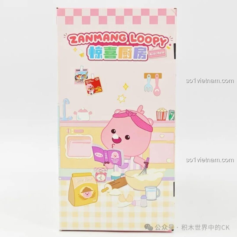 Mặt sau hộp sản phẩm ZANMANG LOOPY TC3107 của TOP TOY
