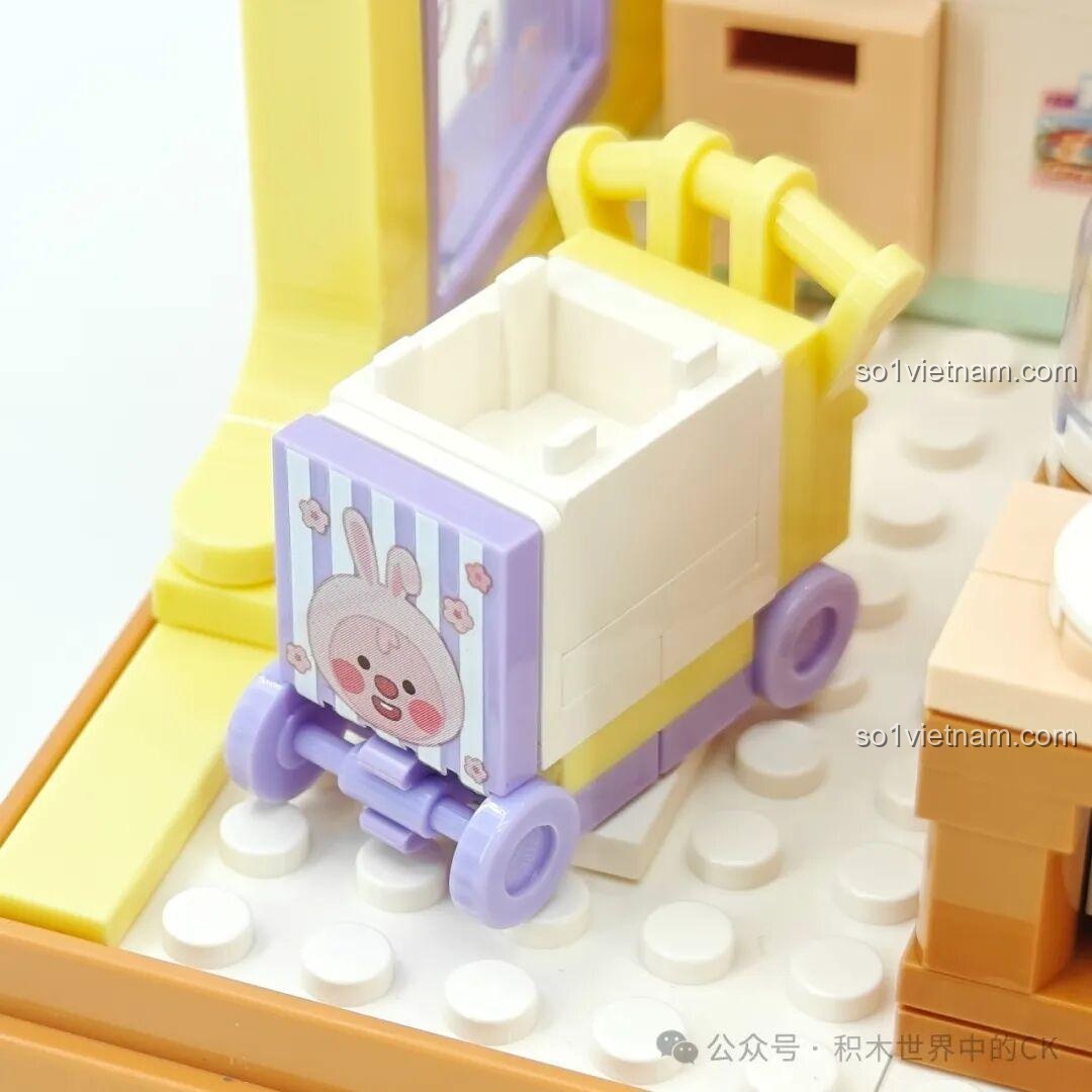 Mô hình nhà bếp ZANMANG LOOPY TC3107 của TOP TOY với ghế làm tóc