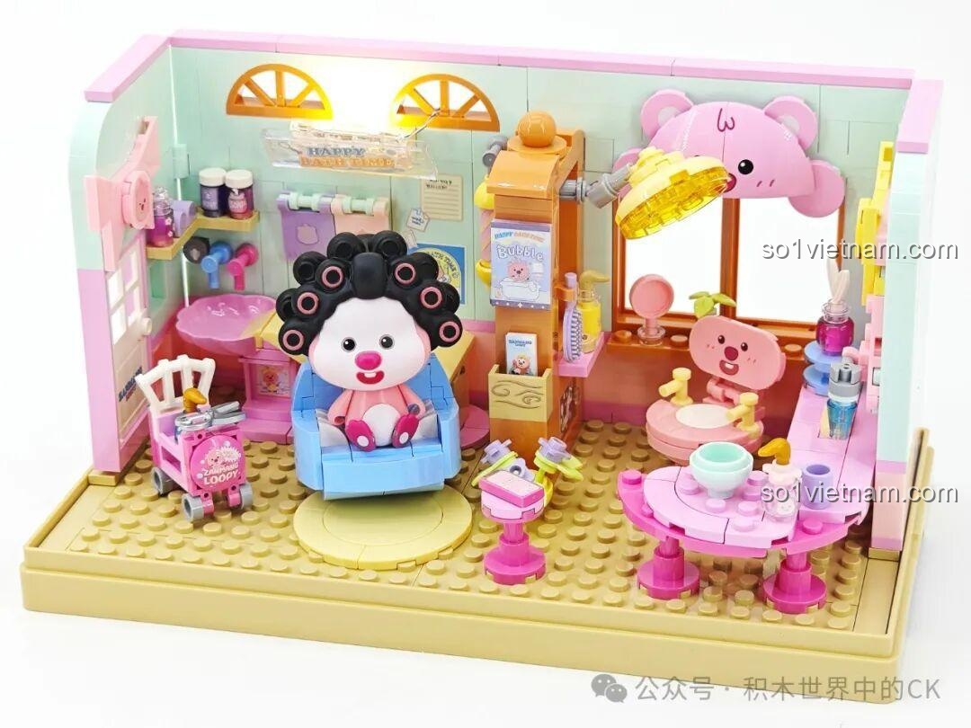 Chi tiết bong bóng vàng trong bộ ZANMANG LOOPY Spa