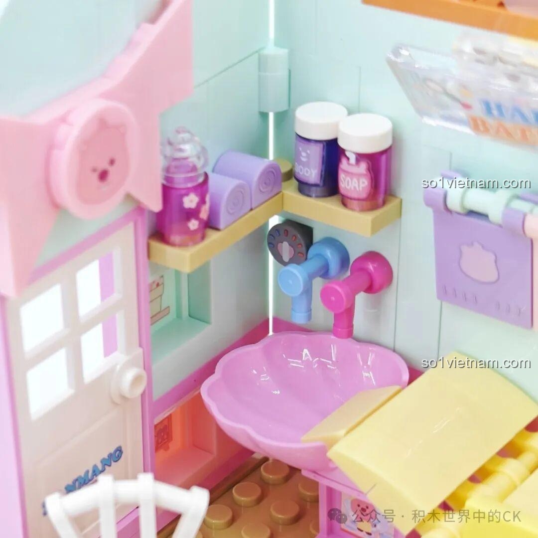 Chi tiết bong bóng xanh trong bộ ZANMANG LOOPY Spa