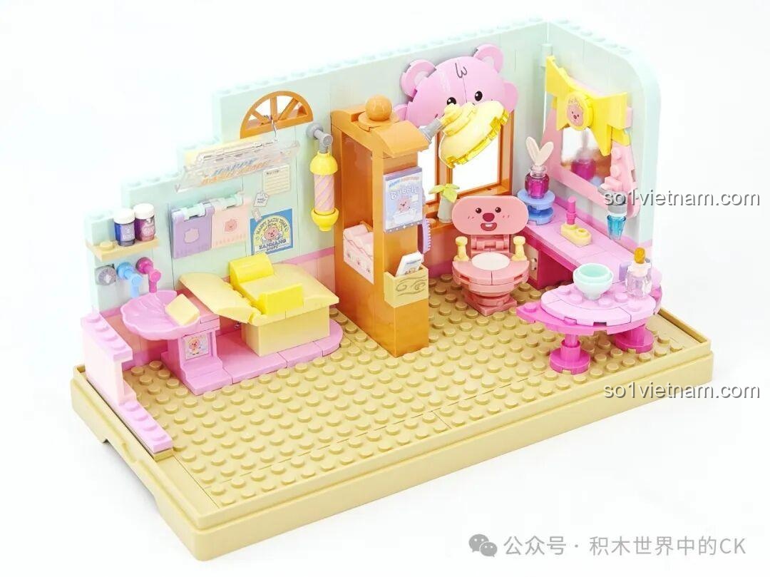Chi tiết hoa trang trí trong bộ ZANMANG LOOPY Spa