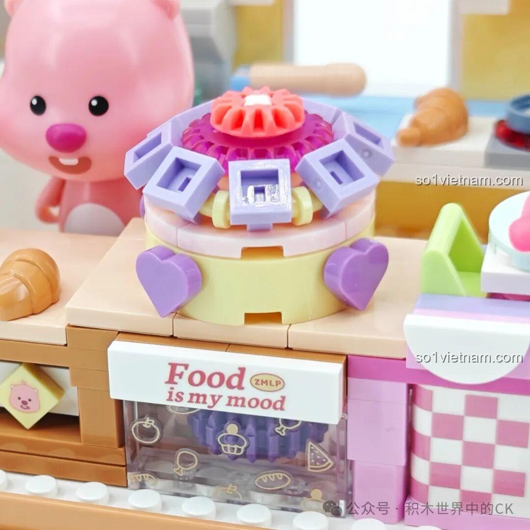 Chi tiết không gian spa của bộ đồ chơi TOP TOY ZANMANG LOOPY