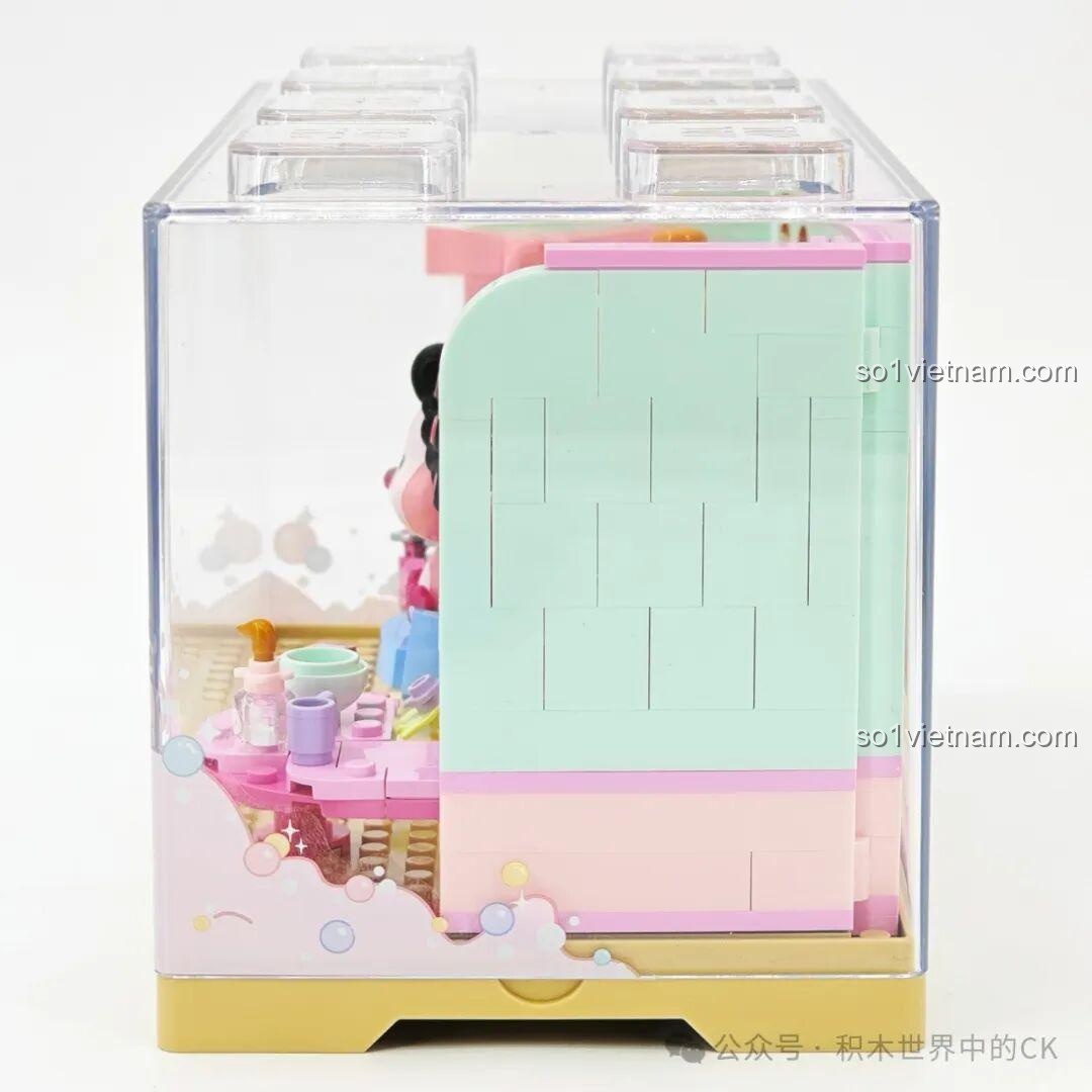 Chi tiết tủ đựng đồ trong bộ ZANMANG LOOPY Spa