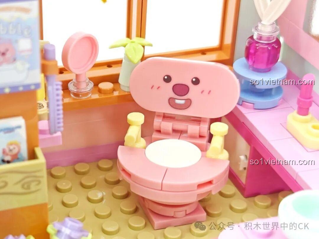 Chi tiết vòi nước màu xanh trong bộ ZANMANG LOOPY Spa
