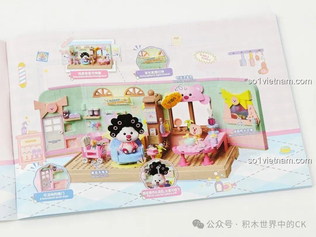 Chi tiết xe đẩy mỹ phẩm trong bộ ZANMANG LOOPY Spa
