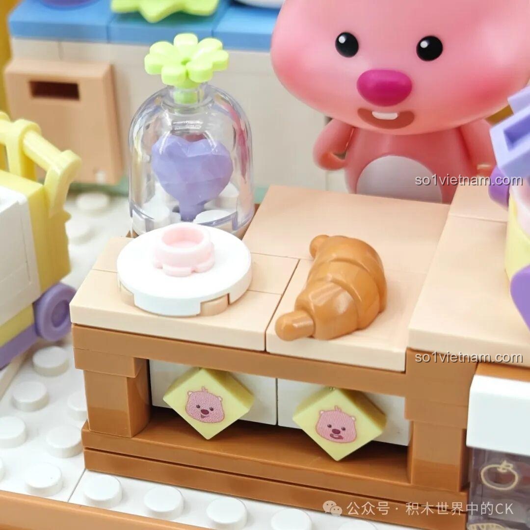 Mô hình spa hoàn thiện của bộ đồ chơi TOP TOY ZANMANG LOOPY