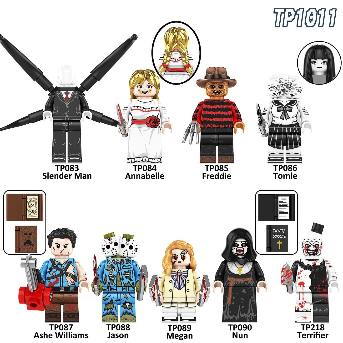 Minifigure Slender Man TP090, bộ đồ chơi kinh dị Halloween, figure kinh dị, đồ chơi mô hình cho bé 14 tuổi, giá tốt