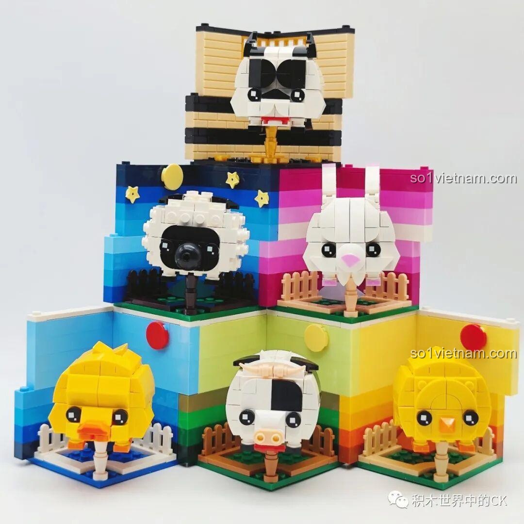 Trải nghiệm xoay khối Rubik Động Vật LQFUN sau khi đã lắp ráp hoàn chỉnh, các mặt xoay mượt mà.