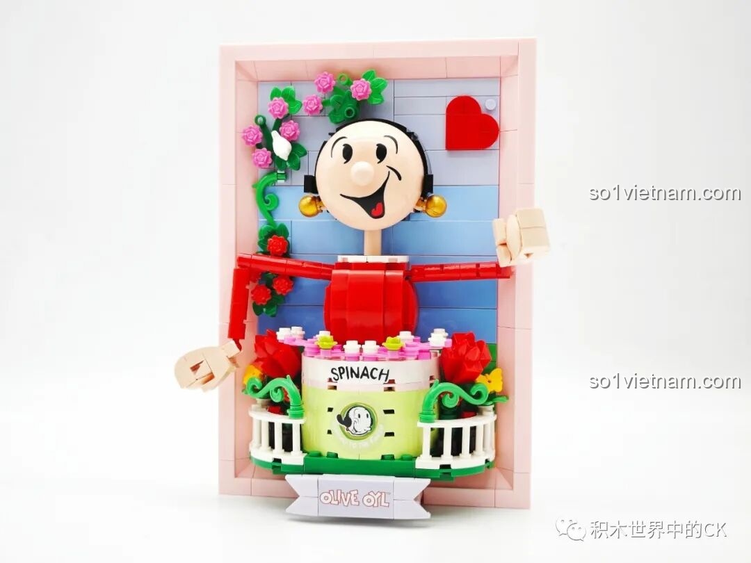 Mô hình Tranh Lập Thể Olive Oyl Pantasy 86404 đã hoàn thành, một bức tranh 3D sống động và đáng yêu để trưng bày.