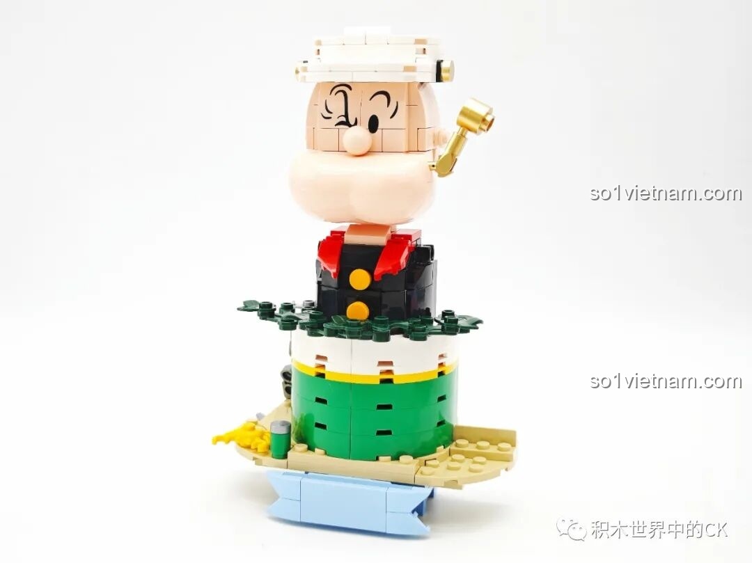 Mô hình Tranh Lập Thể Popeye Pantasy 86403 đang trong quá trình lắp ráp, các mảnh ghép khớp khít và màu sắc tươi sáng.