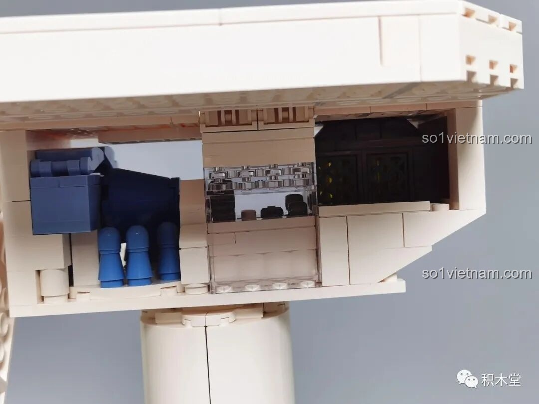 Cận cảnh phần trục và cánh quạt của Pantasy 11014, cho thấy độ khớp và sự chắc chắn của các mảnh ghép, đảm bảo hoạt động mượt mà.