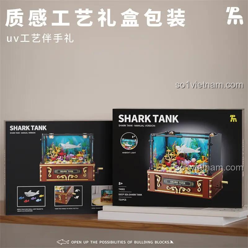 Hộp quà tặng sang trọng của bộ xếp hình Tuomu T4002, món quà ý nghĩa cho bé 8 tuổi.