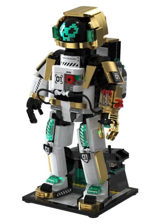 bộ đồ chơi Phi hành gia thám hiểm Sao Hỏa Tuomu T5003, mô hình robot vũ trụ có đèn LED, phù hợp bé trai 8 tuổi, giá tốt.