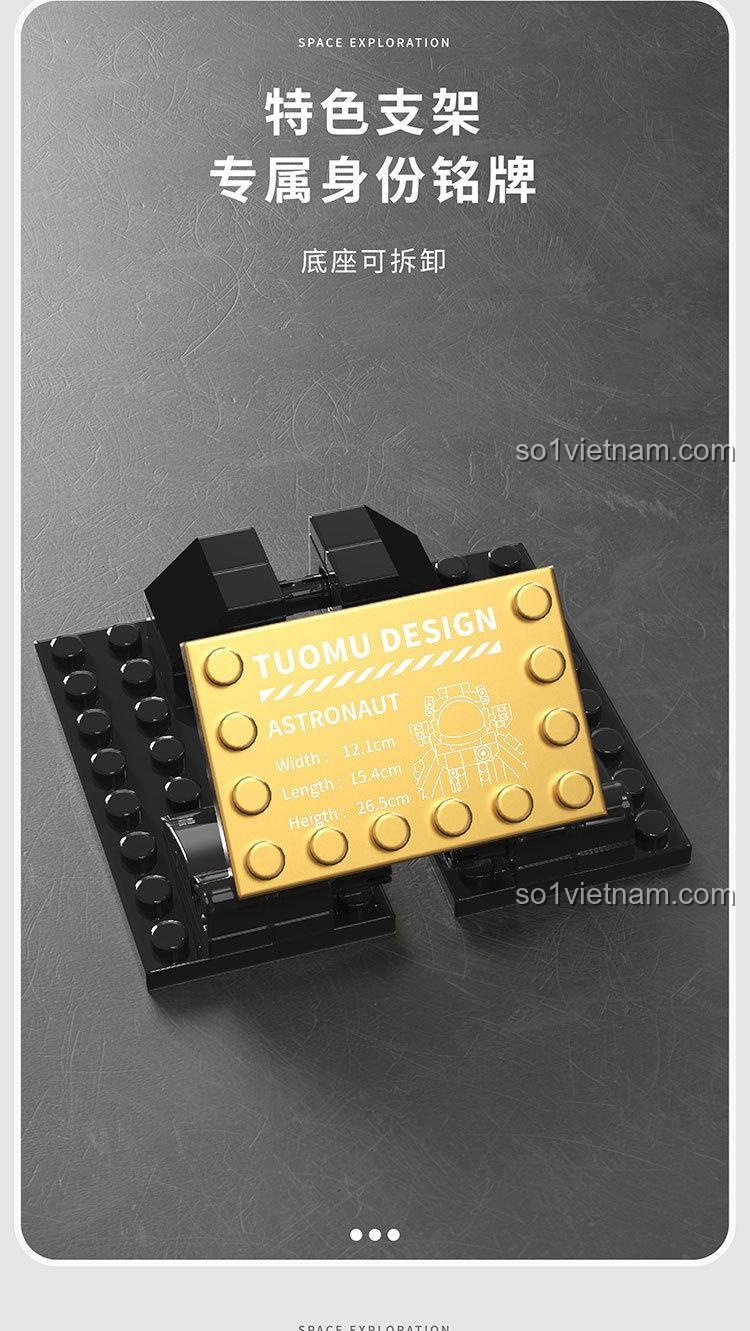 Mô Hình Phi Hành Gia T6001, Người Máy Phi Hành Gia 6001, thiết kế chi tiết, in chuyển nhiệt độ nét cao, giá tốt