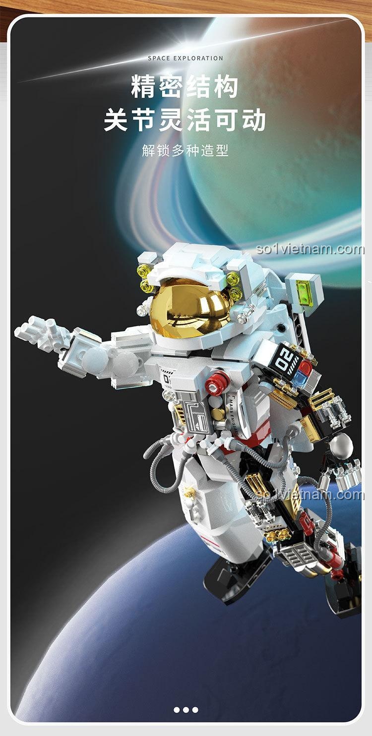 Robot Phi Hành Gia Tuomu T6001, bộ lắp ghép Phi Hành Gia Bán Cơ Giáp, thể hiện cấu trúc bên trong, giá rẻ