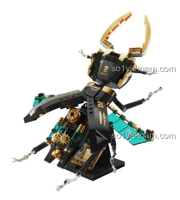 Bộ lắp ghép Steam Davinci T7002 Rồng Đất Côn trùng cơ khí Steampunk chi tiết cơ khí