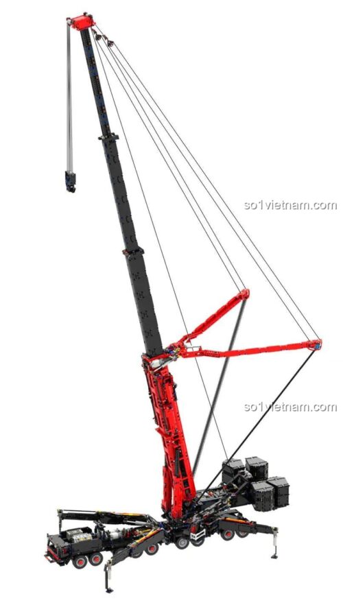 Cần cẩu kỹ thuật Liebherr LTM 11200 Ubricks E1001 đang vươn cần