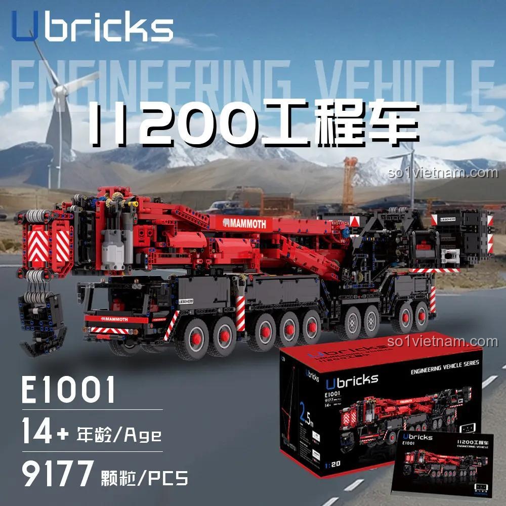 Hộp sản phẩm Cần cẩu kỹ thuật Liebherr LTM 11200 Ubricks E1001
