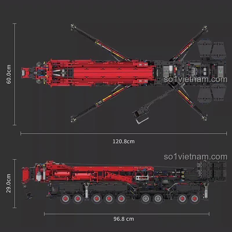 Cần cẩu kỹ thuật Liebherr LTM 11200 Ubricks E1001 thông số kỹ thuật