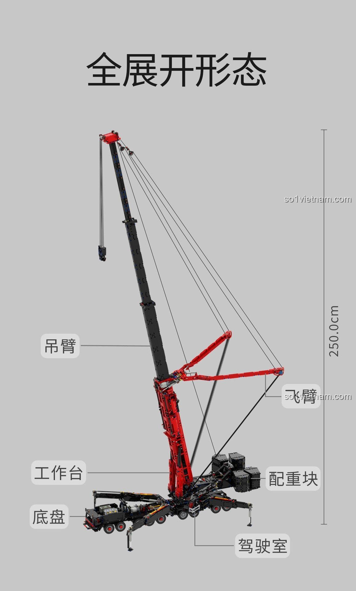 Cần cẩu kỹ thuật Liebherr LTM 11200 Ubricks E1001 thông tin sản phẩm