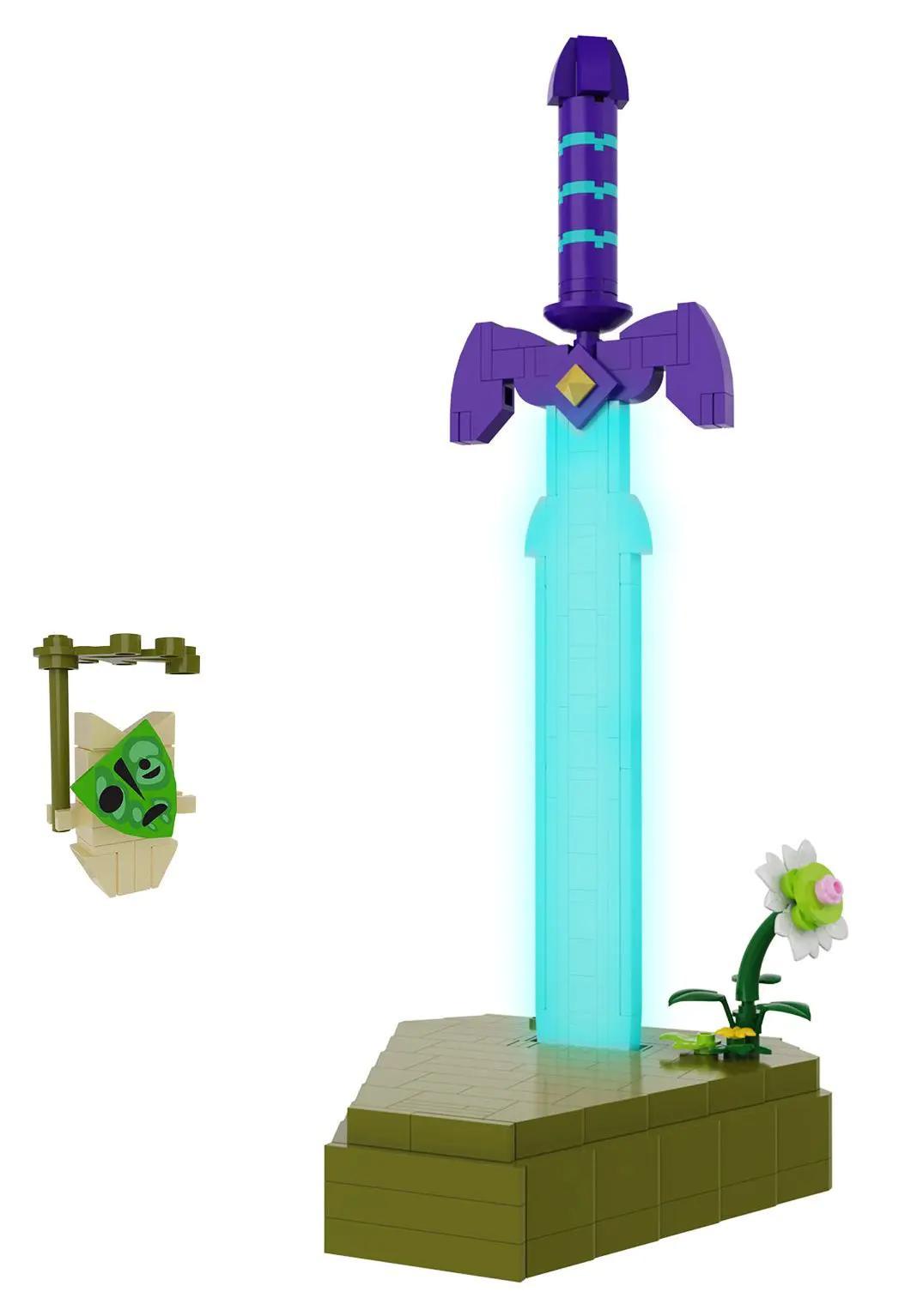 Mô hình Thanh Kiếm Chủ Sư F-C9420 327 chi tiết, hiệu ứng ánh sáng xanh, tương thích LEGO®, đồ chơi lắp ghép cho bé trai 6 tuổi