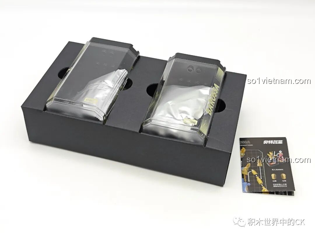 Bên trong hộp bộ lắp ghép BLOKEES HV-03, các túi mảnh ghép được đóng gói cẩn thận cùng sách hướng dẫn, sẵn sàng cho việc lắp ráp.