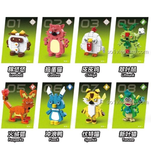 Các mẫu lắp ráp từ bộ đồ chơi Palworld 823
