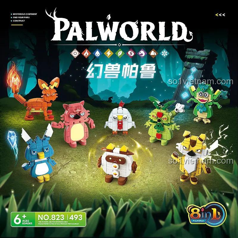 Tổng thể bộ lắp ghép 8 mẫu Palworld 823