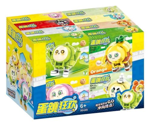 Hộp trưng bày bộ lắp ghép Unbranded 82500 8 nhân vật game Eggy Party cho bé 6 tuổi, giá rẻ.