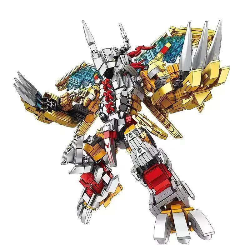 Bộ lắp ghép Chiến Thần Máy Móc ZB696, Robot Digimon 1200 mảnh, đồ chơi mô hình cho bé trai 14 tuổi, giá tốt