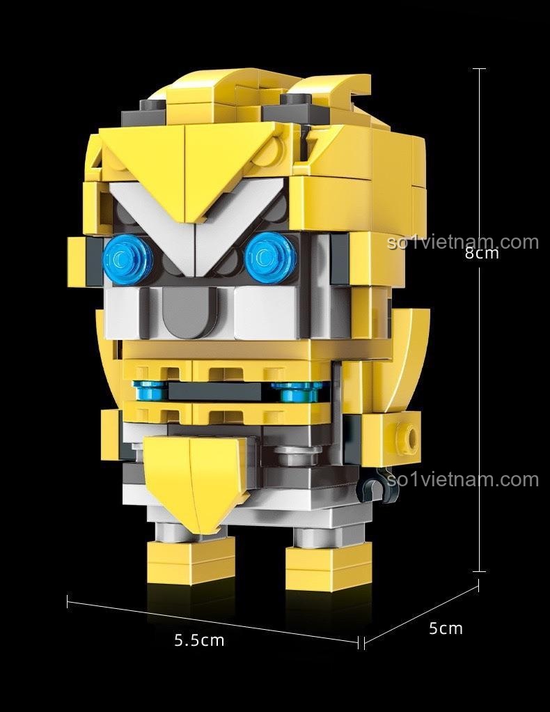 Bumblebee 7638, thông tin sản phẩm chi tiết về số mảnh và chất liệu ABS.