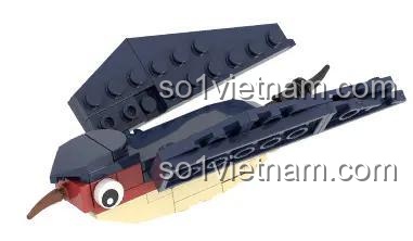 mô hình Chim Yến WANGE 1601 đang bay, đồ chơi lắp ghép Chim Yến, chi tiết sắc nét, chất lượng cao