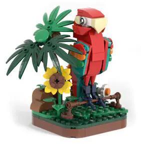 Hộp sản phẩm bộ lắp ráp WANGE 1611 Vẹt Thần Kỳ, 152 mảnh ghép, đồ chơi giáo dục cho trẻ em, giá rẻ, chất lượng cao.