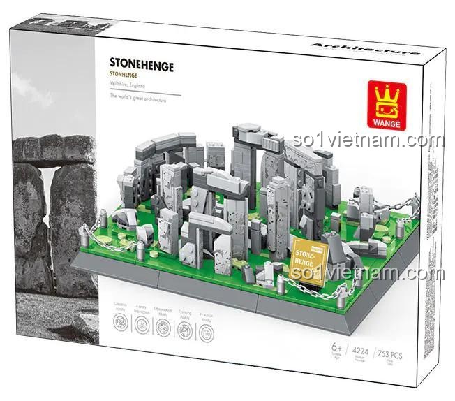 đồ chơi mô hình Di tích Stonehenge LIGAO 4224, hiển thị thông tin sản phẩm và hình ảnh mô hình, giá rẻ cho trẻ 6 tuổi.