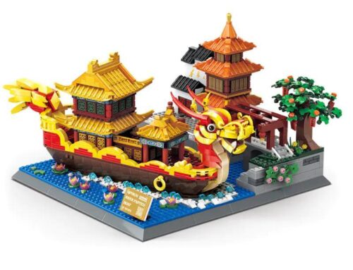 Mô hình Thuyền Rồng Du Thuyền Sông Hoài WANGE 6232