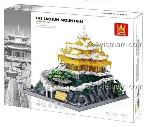 Hộp sản phẩm đồ chơi mô hình WANGE 6234 Lão Quân Sơn, món quà ý nghĩa cho các bé yêu thích kiến trúc và lịch sử.