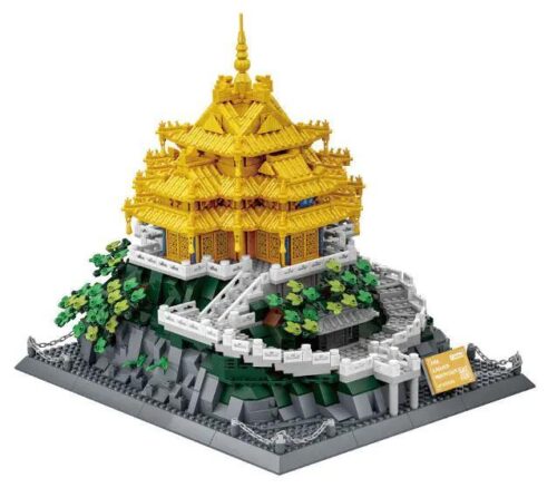 Bộ lắp ghép Lão Quân Sơn WANGE 6234, mô hình kiến trúc Trung Hoa cổ điển với 1692 chi tiết, phù hợp cho bé trai và bé gái từ 6 tuổi.