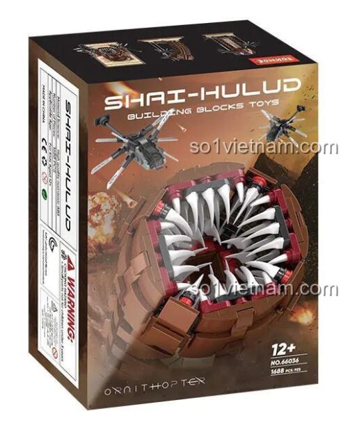 Hộp đồ chơi lắp ghép We Game Coming 66036 Sâu Cát Xứ Cát, 1688 mảnh ghép, chất lượng cao, đáng tiền cho con trai 12 tuổi.