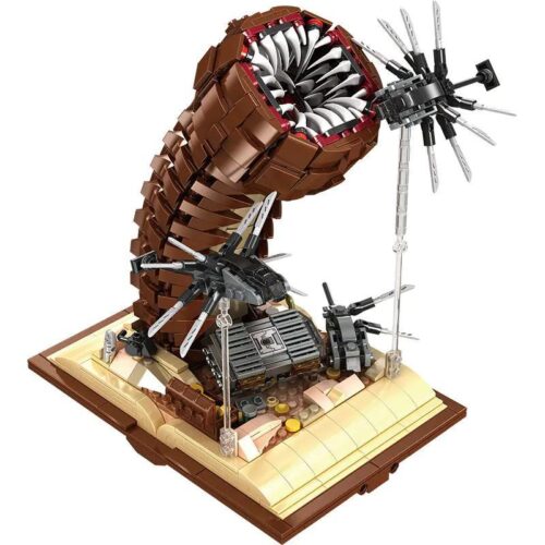 Bộ lắp ghép Sâu Cát Xứ Cát We Game Coming 66036, mô hình quái vật huyền thoại từ phim Dune, chi tiết tinh xảo, phù hợp con trai 12 tuổi, giá tốt.
