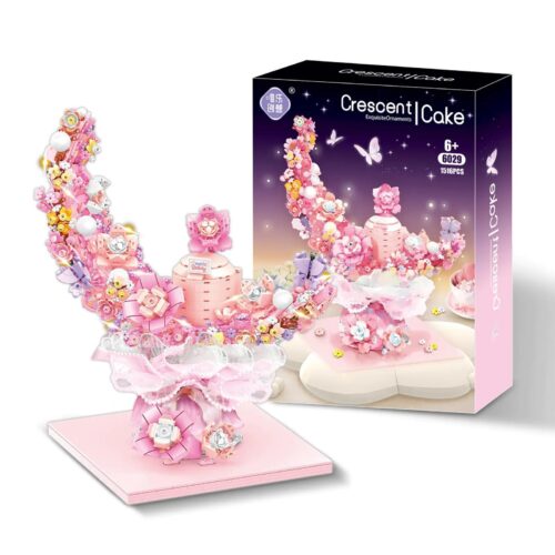 Bộ lắp ghép Bánh Kem Mặt Trăng Khuyết Weile Chuangxiang 6029, đồ chơi mô hình sáng tạo cho bé gái 6 tuổi, giá rẻ.