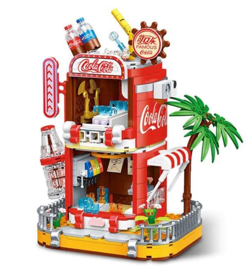 bộ lắp ghép Mô hình Cửa Hàng Coca-Cola Weile Creative 2092, đồ chơi mô hình mini block cho thanh niên 14 tuổi, giá rẻ.